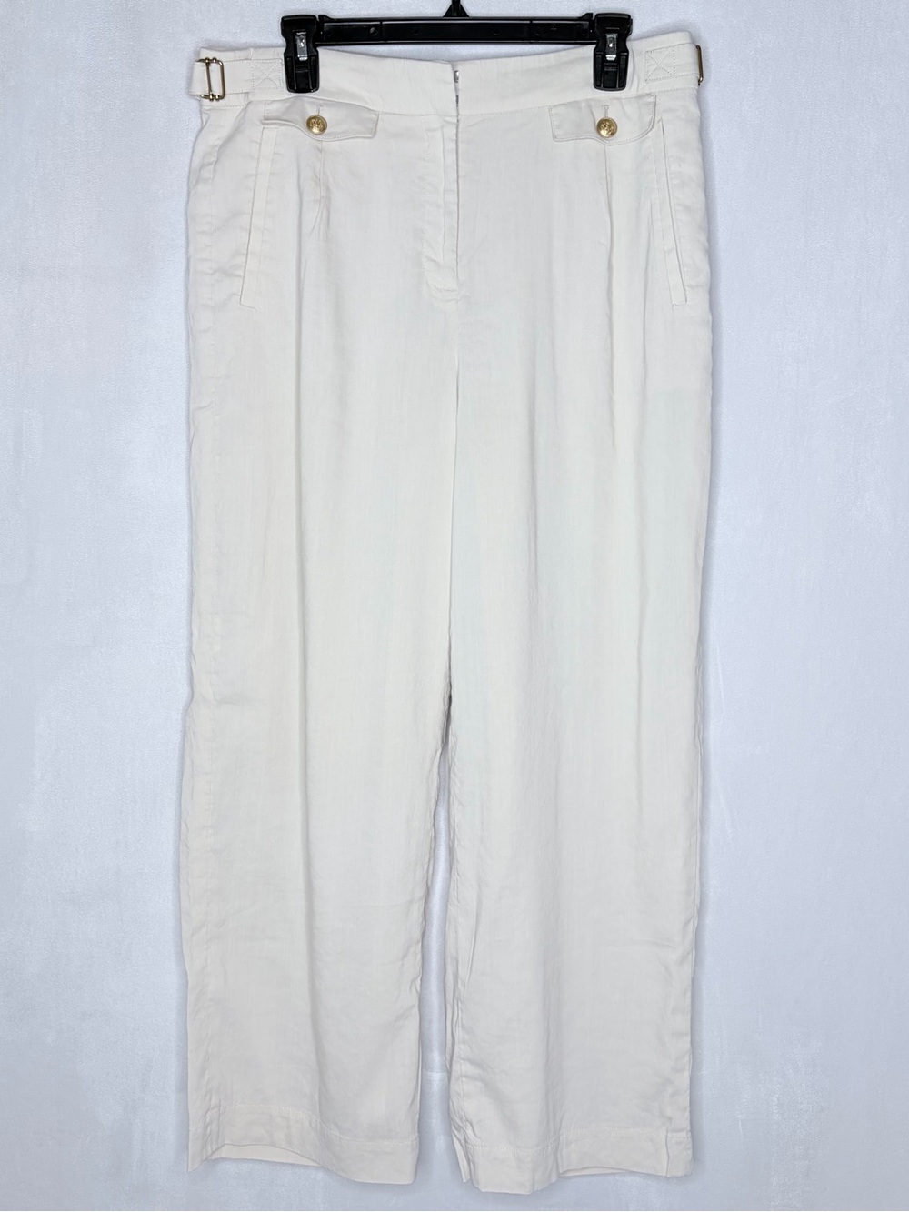 J. Crew Collection Linen Blend Wide Leg Pants - Picture 3 of 9
